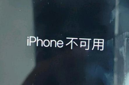 烟台苹果服务网点分享锁屏界面显示“iPhone 不可用”如何解决 