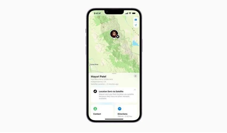 烟台苹果14维修分享iPhone14系列中 FindMy功能通过卫星分享位置方法教程 